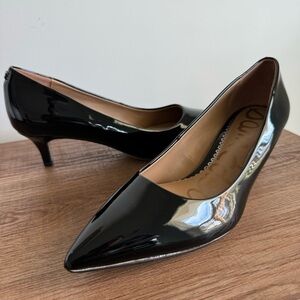 Sam Edelman - Women's Black Patent Dori Pointer Toe Pump size 6.5